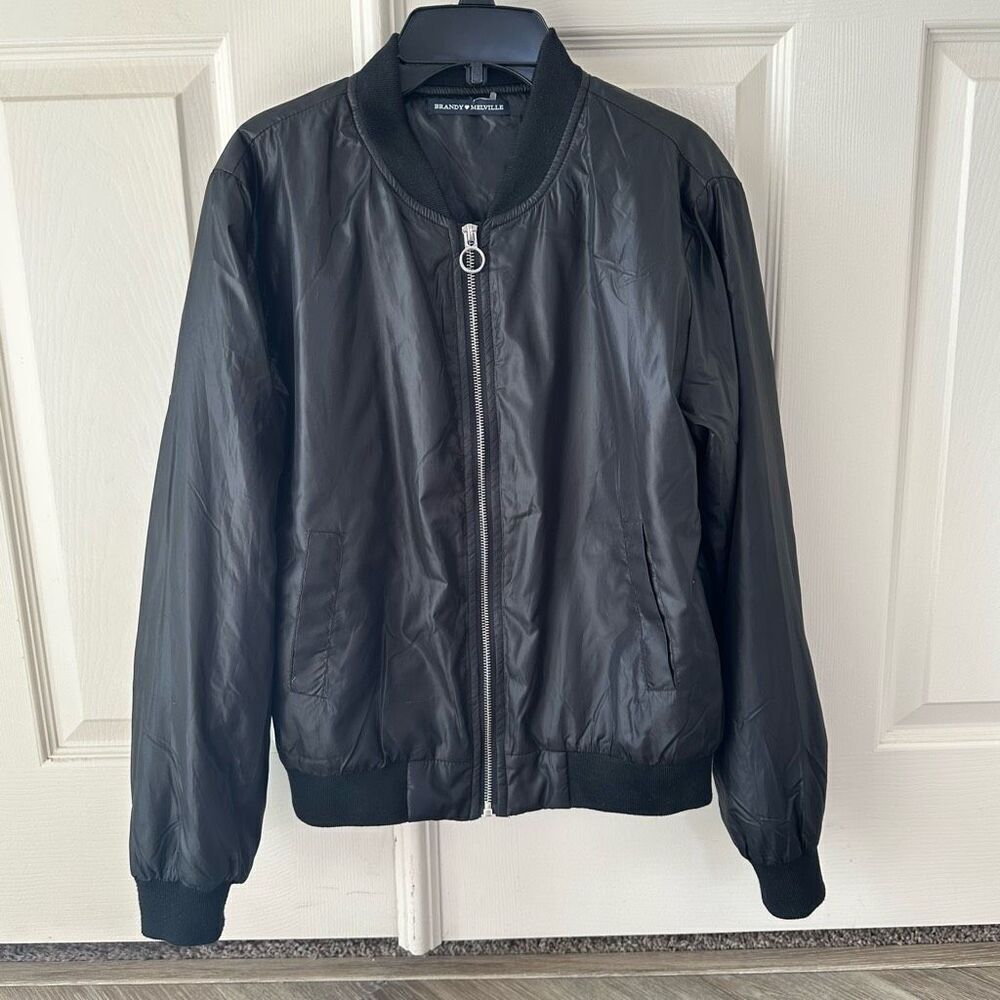 Brandy Melville black Bomber jacket